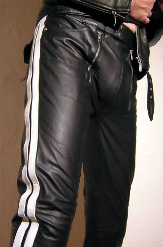 mens leather pants NEW leather trousers/ leather pants black/Lederhose 