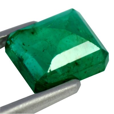 45 cts Natural Top Green Zambian Mined Emerald Gemstone Octagon Cut 