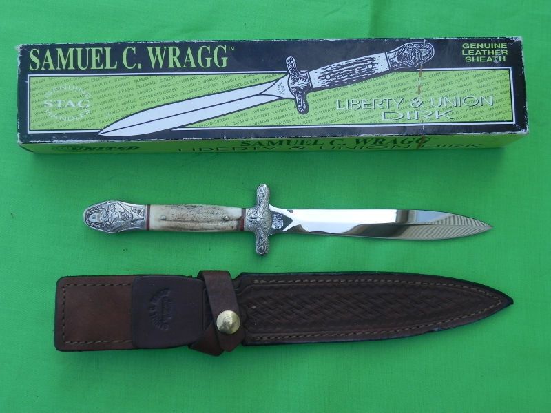 Japan Japanese Made Replica SAMUEL C. WRAGG Fighting Hunting Knife 