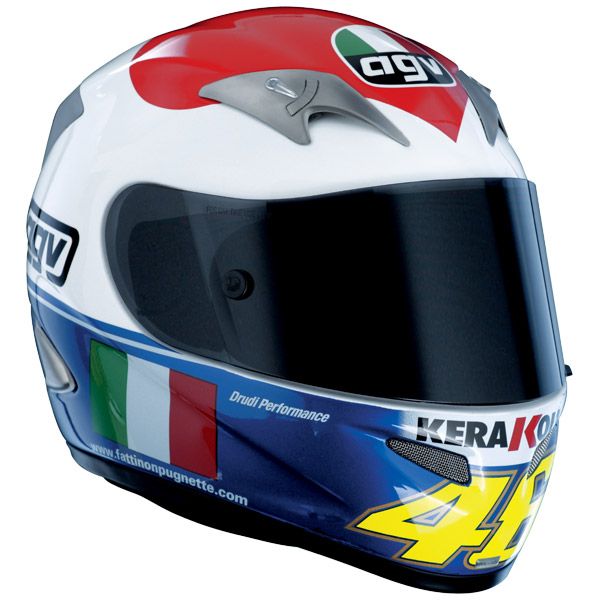 AGV Helmet Ti Tech Rossi Mugello Heart XXLarge XXL 2XL  