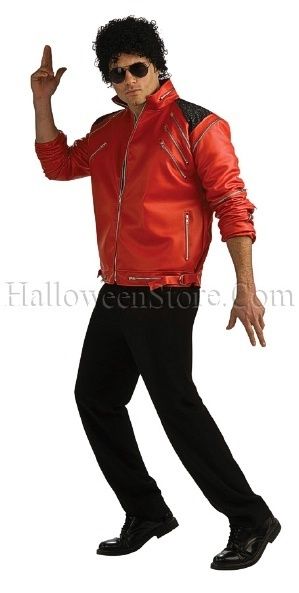 Beat It Red Adult Jacket Michael Jackson Costume Pop  
