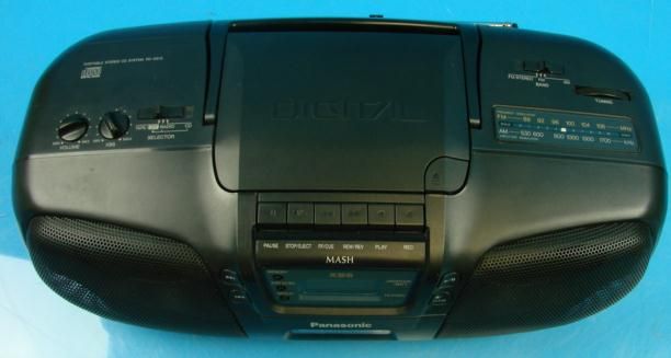 PANASONIC BOOMBOX CD AM/FM RADIO CASSETTE PLAYER RX DS15 MASH PORTABLE 