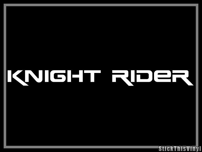 Knight Rider 2008 Mustang Kitt Decal Sticker (2x)  