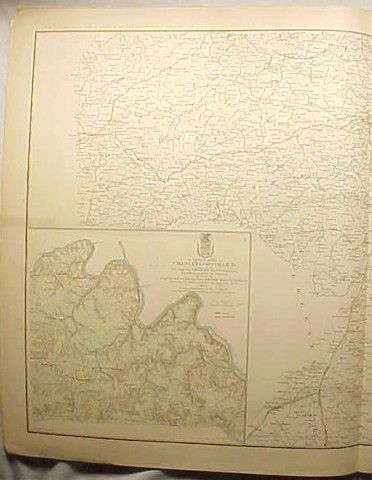 1864 CIVIL WAR MAP CSA CONFEDERATE N VIRGINIA  