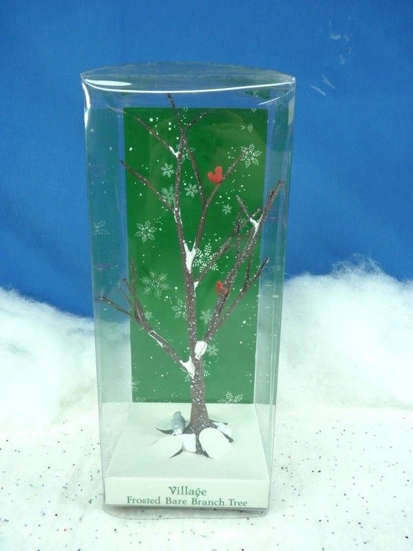 Dept 56 Village Frosted Bare Branch Tree Animals (660)  