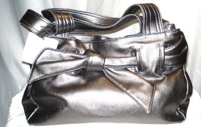   SAG HARBOR SILVER FRONT BOW TIE LUXURIOUS BAG , GREAT GIFT, GREAT LOOK