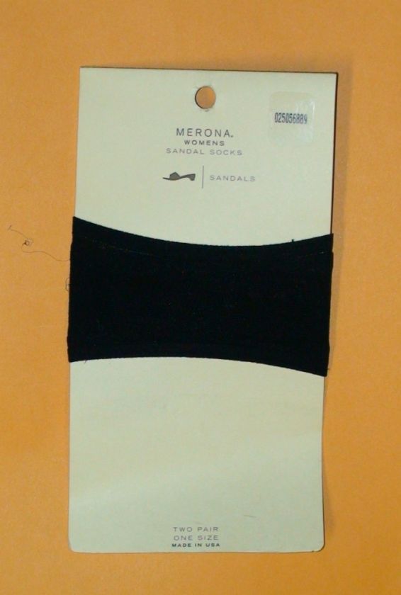 Merona 1 pair Sandal Socks Black  