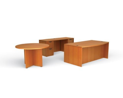 Office Furniture Desk Set with Credenza and 48 Table  