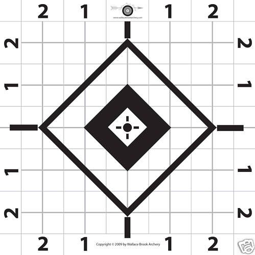 100 6 Rifle Paper Target Great for Sighting in Scope  