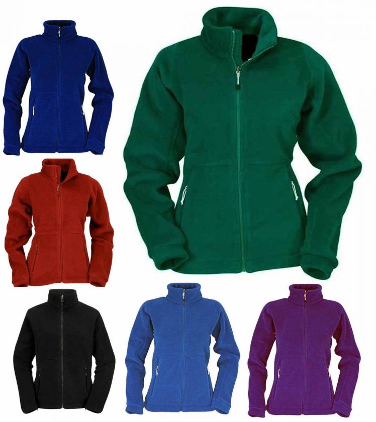 Ladies Full Zip Classic Fleece Jackets Sizes 8 to 30 SUITABLE FOR WORK 