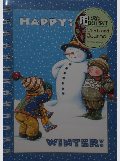 Mary Engelbreit Happy Winter Snowman Spiral Journal  