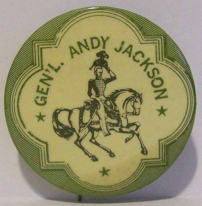 1967 GENERAL ANDREW JACKSON NEW YORK ART FAIR PINBACK  