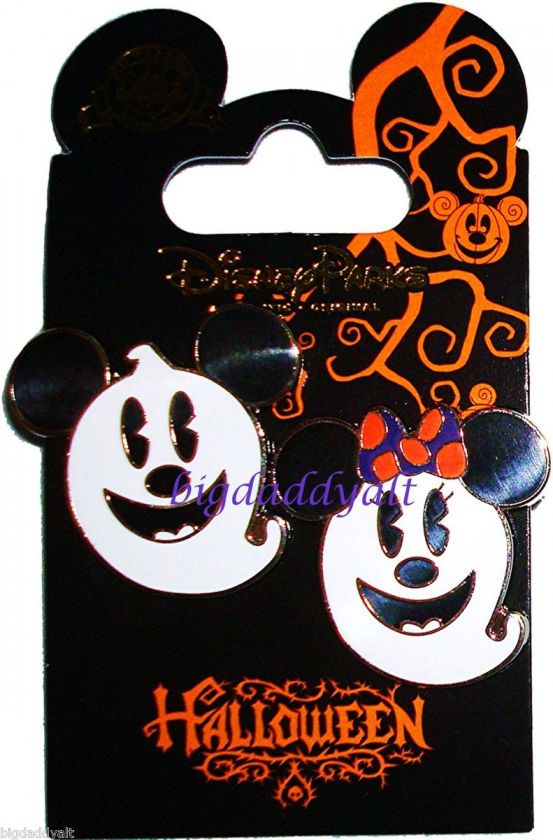 DISNEY PIN HALLOWEEN 2011 MICKEY MOUSE and MINNIE MOUSE as GHOST 