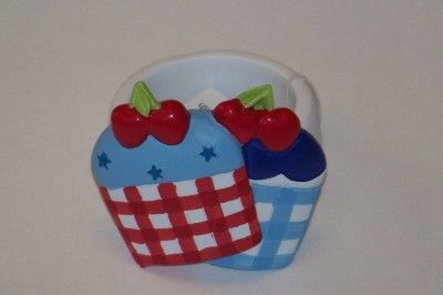 4th of July American Flag OR Cherries Napkin Rings NEW  